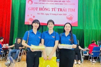 TUỔI TRẺ TRƯỜNG TIỂU HỌC HẢI TÂY HƯỞNG ỨNG NGÀY HỘI HIẾN MÁU TÌNH NGUYỆN: “GIỌT HỒNG YÊU THƯƠNG – KẾT NỐI HY VỌNG”
