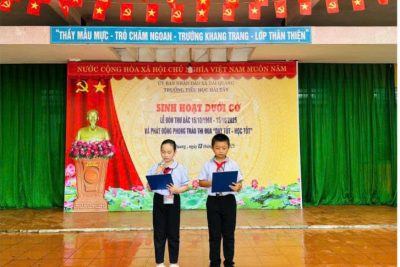 TRƯỜNG TIỂU HỌC HẢI TÂY TỔ CHỨC LỄ ĐÓN THƯ BÁC HỒ  VÀ PHÁT ĐỘNG PHONG TRÀO “DẠY TỐT – HỌC TỐT”  NĂM HỌC 2025 – 2026